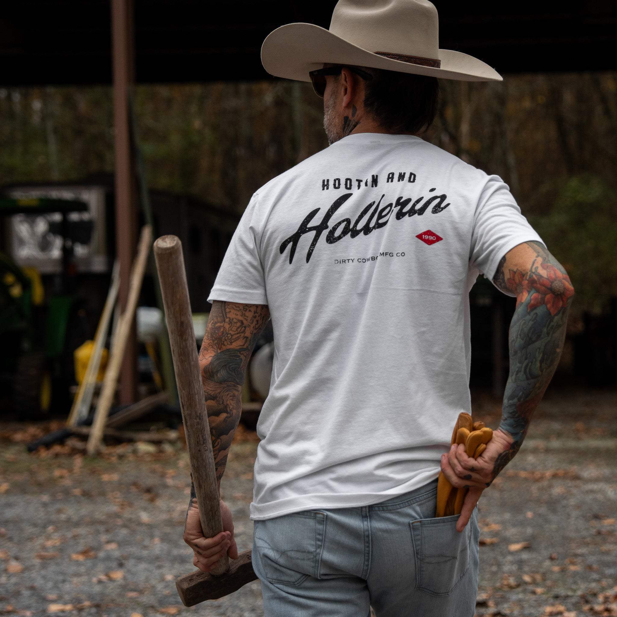Hootin And Hollerin Men's T-Shirt - DIRTY COWBOY USA - Flyclothing LLC