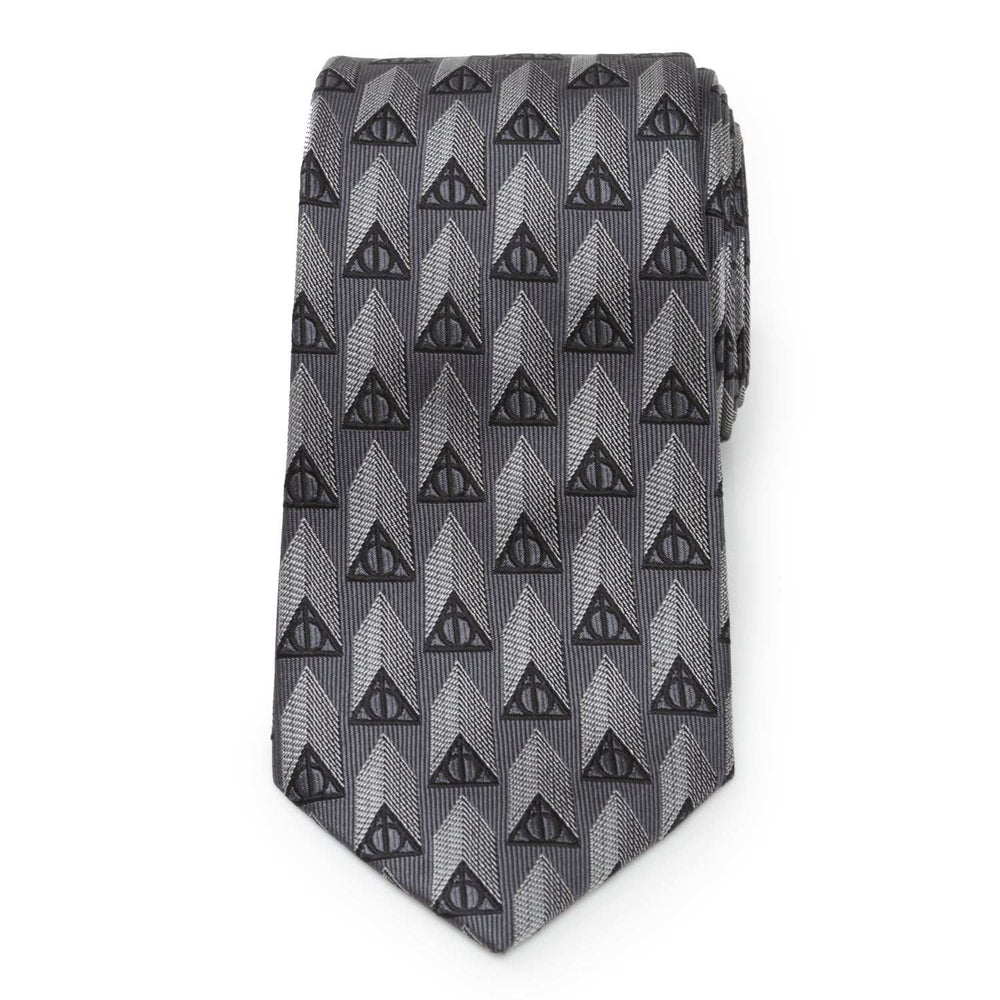 Harry Potter Deathly Hallows Gray Silk Men's Tie - Cufflinks.com - Flyclothing LLC