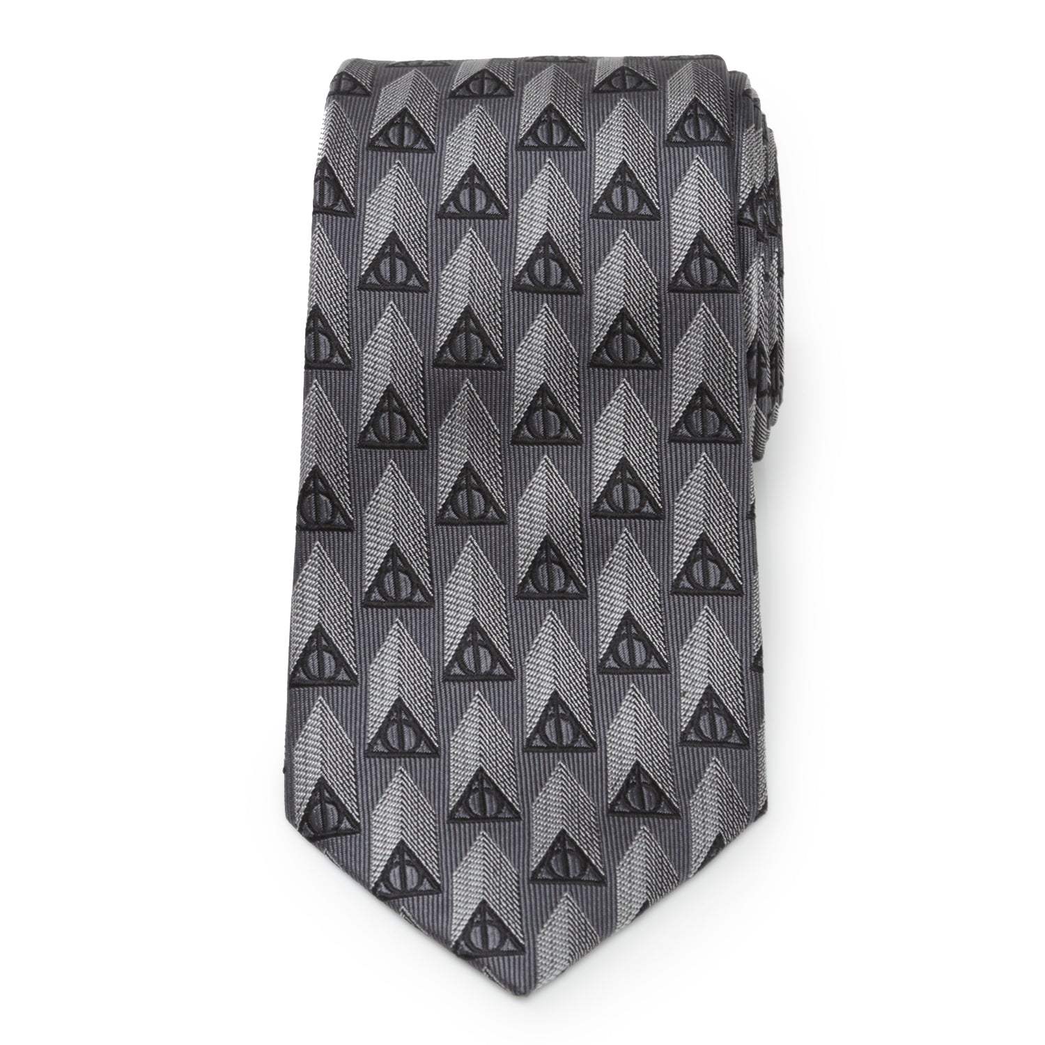 Harry Potter Deathly Hallows Gray Silk Men's Tie - Cufflinks.com - Flyclothing LLC