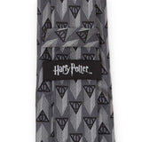 Harry Potter Deathly Hallows Gray Silk Men's Tie - Cufflinks.com - Flyclothing LLC
