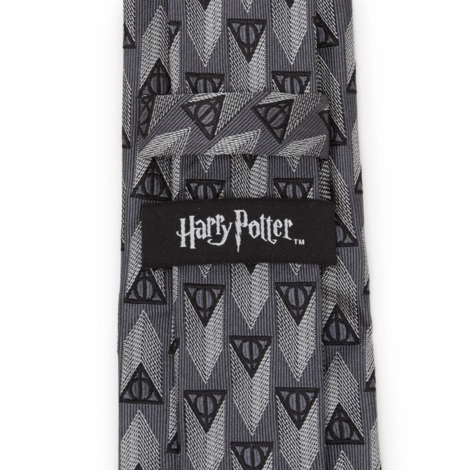 Harry Potter Deathly Hallows Gray Silk Men's Tie - Cufflinks.com - Flyclothing LLC