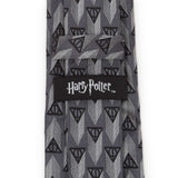 Harry Potter Deathly Hallows Gray Silk Men's Tie - Cufflinks.com - Flyclothing LLC