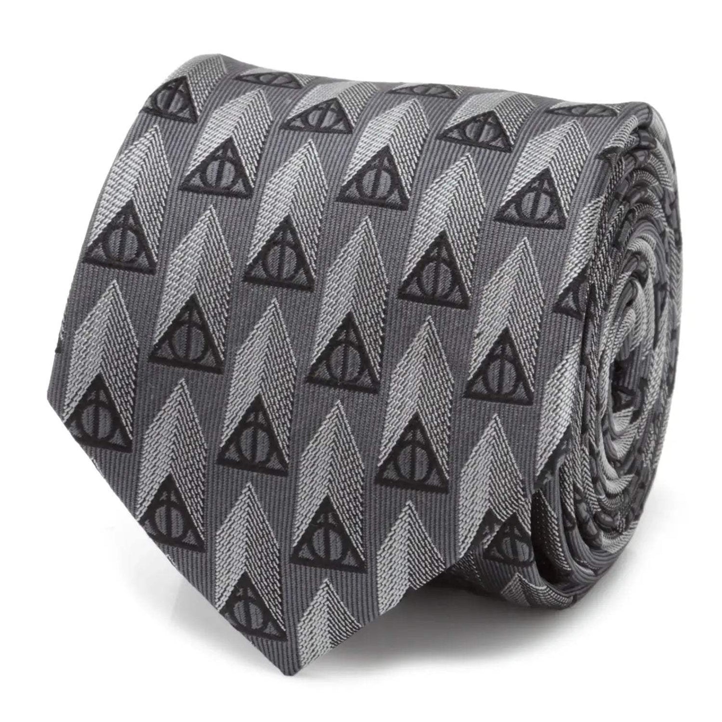 Harry Potter Deathly Hallows Gray Silk Men's Tie - Cufflinks.com - Flyclothing LLC