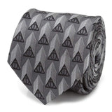 Harry Potter Deathly Hallows Gray Silk Men's Tie - Cufflinks.com - Flyclothing LLC