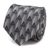 Harry Potter Deathly Hallows Gray Silk Men's Tie - Cufflinks.com - Flyclothing LLC