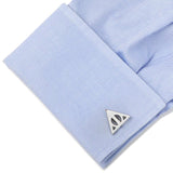 Harry Potter Silver Deathly Hallows Cufflinks - Cufflinks.com - Flyclothing LLC