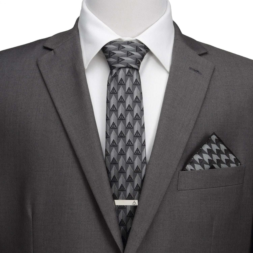 Harry Potter Deathly Hallows Gray Necktie Gift Set - Cufflinks.com - Flyclothing LLC