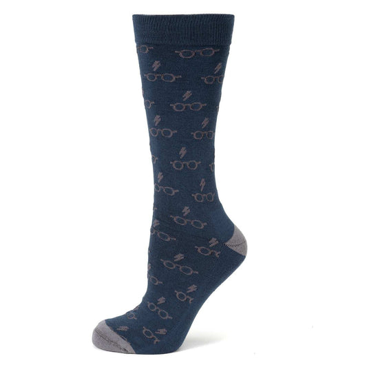 Harry Potter Glasses Navy Men's Socks - Cufflinks.com - Flyclothing LLC