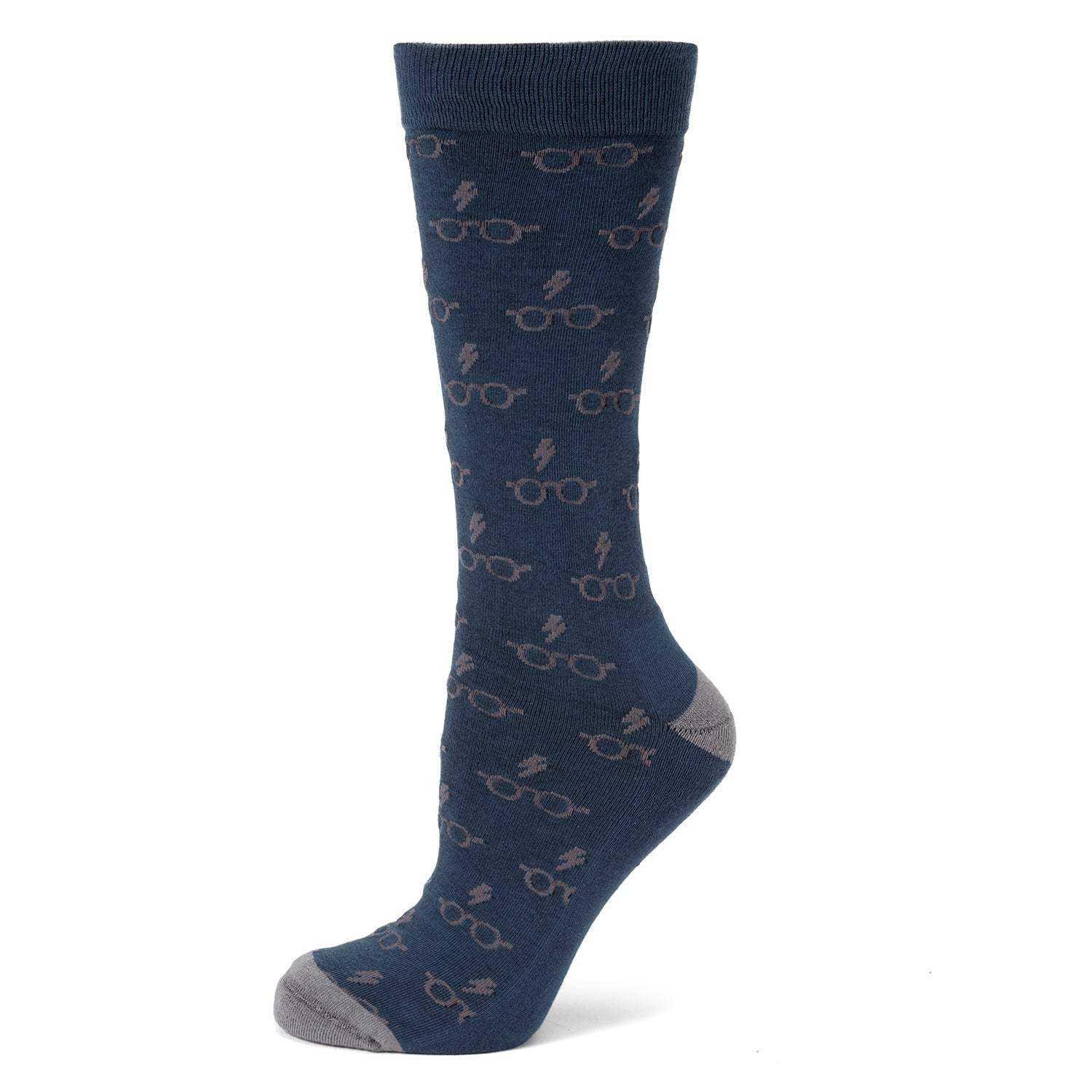 Harry Potter Glasses Navy Men's Socks - Cufflinks.com - Flyclothing LLC