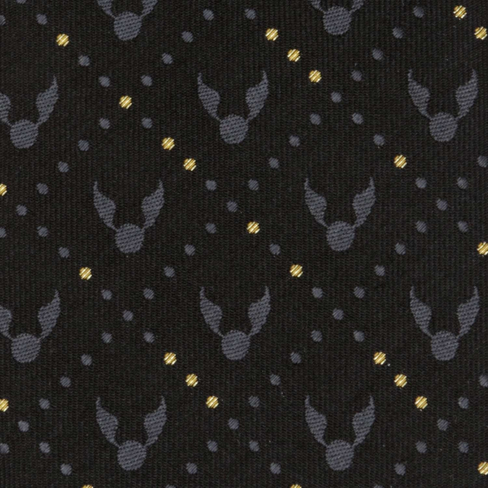 Harry Potter Golden Snitch Black Silk Men's Tie - Cufflinks.com - Flyclothing LLC