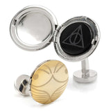 Harry Potter Golden Snitch Hidden Deathly Hallows Locket Cufflinks - Cufflinks.com - Flyclothing LLC