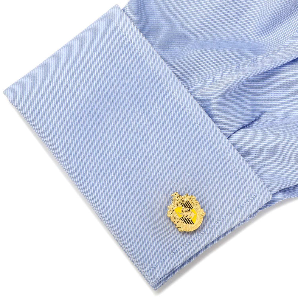 Harry Potter Hufflepuff Crest Cufflinks - Cufflinks.com - Flyclothing LLC