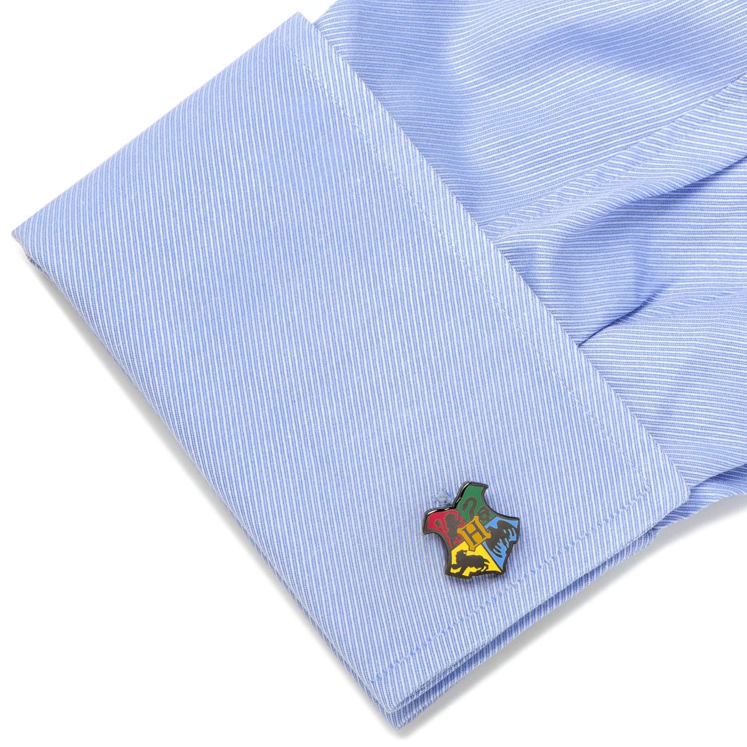 Harry Potter Hogwarts Shield Cufflinks - Cufflinks.com - Flyclothing LLC
