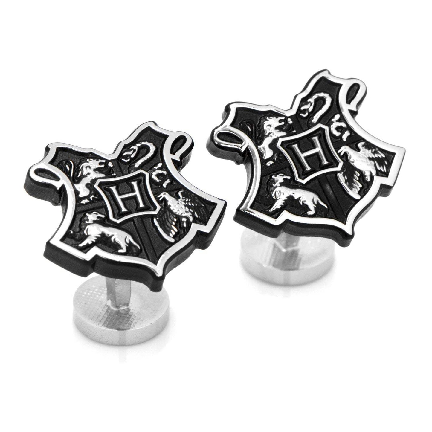 Harry Potter Hogwarts 3D Crest Cufflinks - Cufflinks.com - Flyclothing LLC