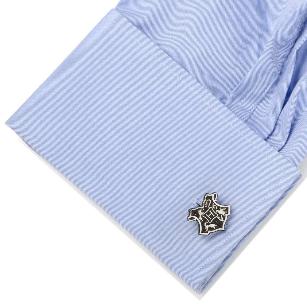 Harry Potter Hogwarts 3D Crest Cufflinks - Cufflinks.com - Flyclothing LLC