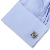 Harry Potter Hogwarts 3D Crest Cufflinks - Cufflinks.com - Flyclothing LLC