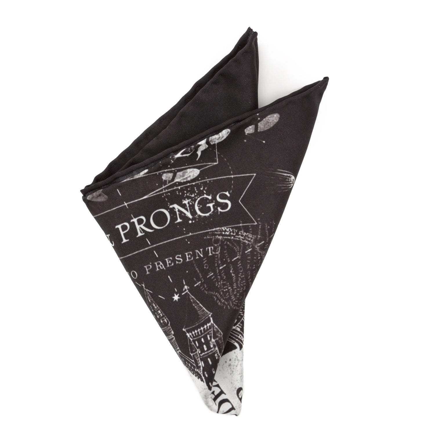 Harry Potter Marauder's Map Pocket Square - Cufflinks.com - Flyclothing LLC