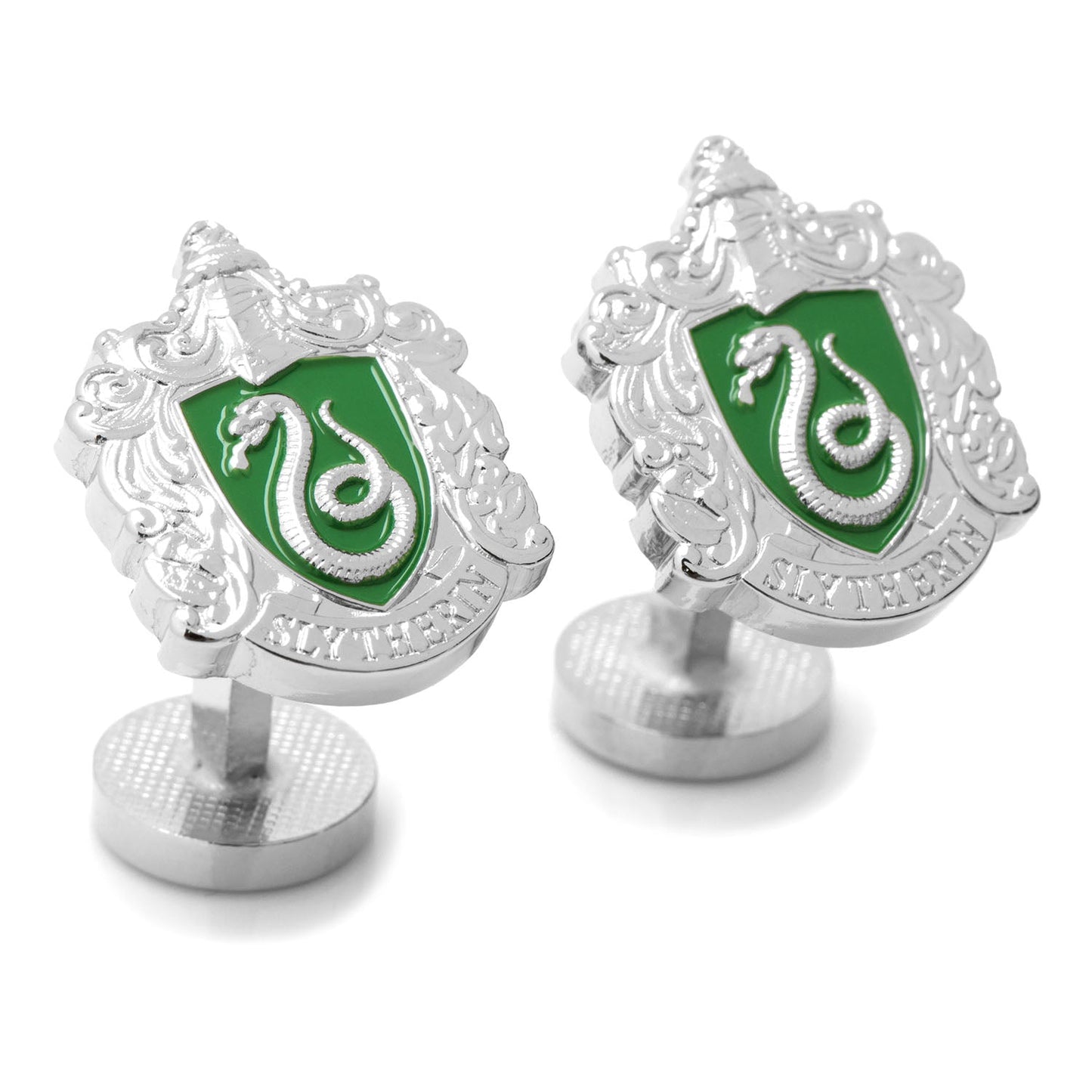 Harry Potter Slytherin Crest Cufflinks - Cufflinks.com - Flyclothing LLC
