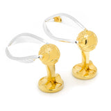 Harry Potter Golden Snitch 3D Cufflinks - Cufflinks.com - Flyclothing LLC
