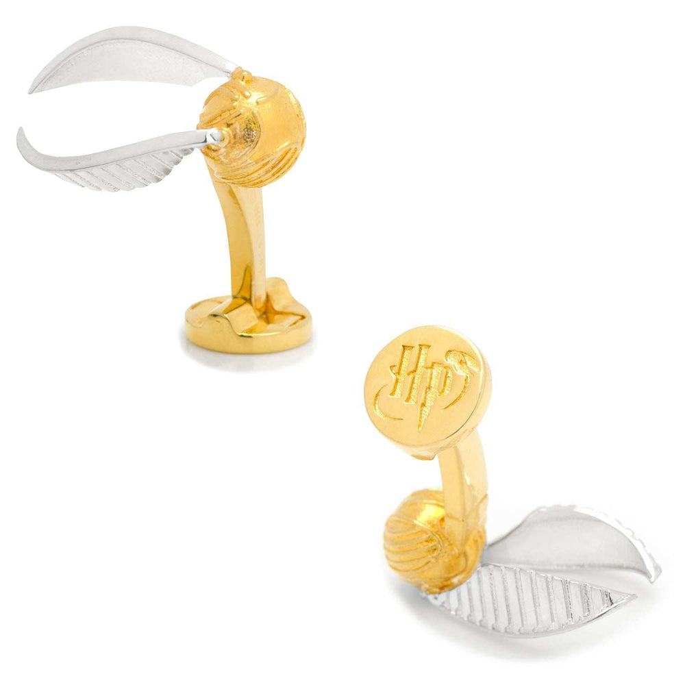 Harry Potter Golden Snitch 3D Cufflinks - Cufflinks.com - Flyclothing LLC