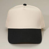 Classic Two Tone Adjustable Canvas Baseball Cap - Madeline Love - Flyclothing LLC