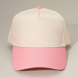 Classic Two Tone Adjustable Canvas Baseball Cap - Madeline Love - Flyclothing LLC