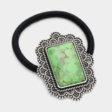 Rectangle Natural Stone Stretch Hairband - Madeline Love - Flyclothing LLC