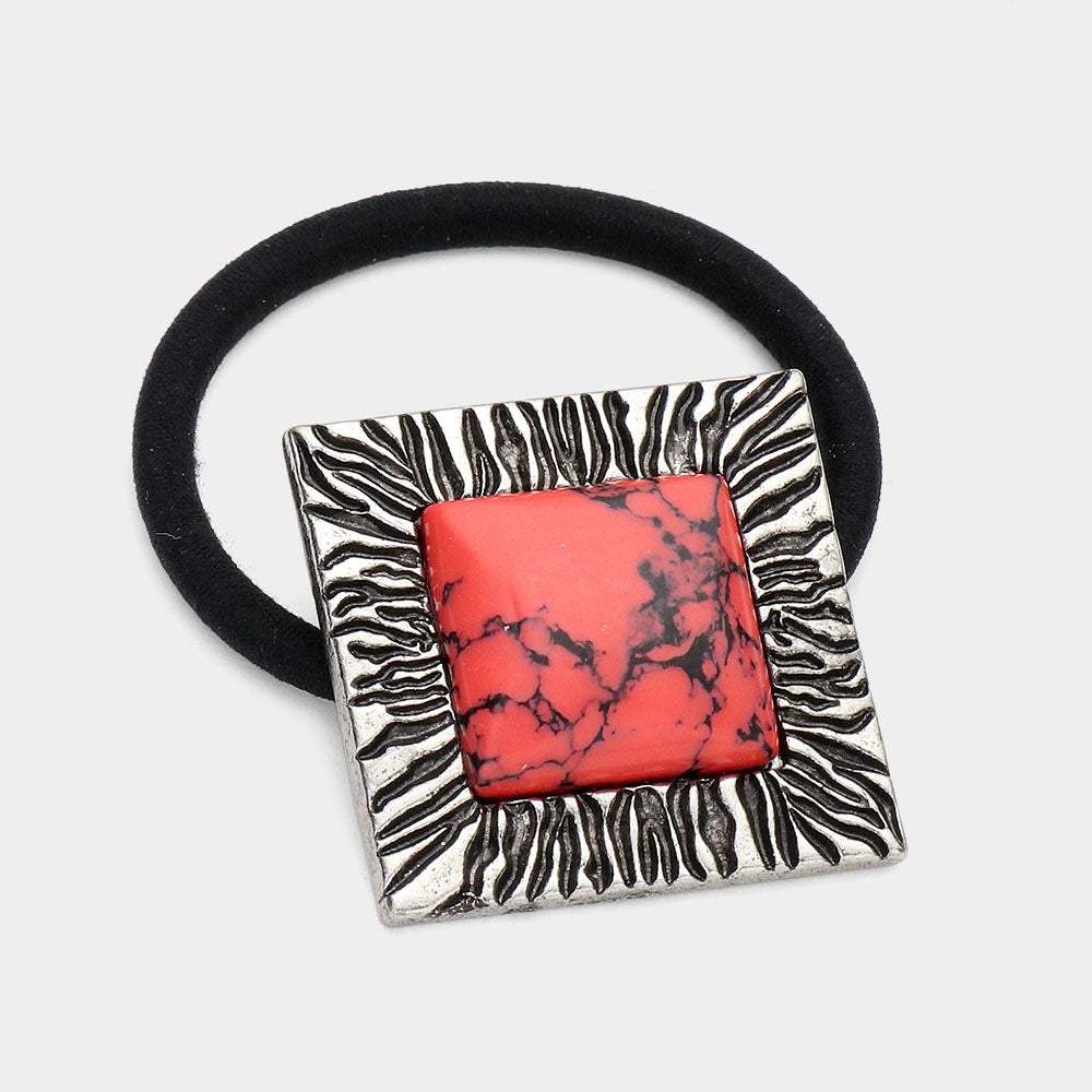 Square Natural Stone Stretch Hairband - Madeline Love - Flyclothing LLC