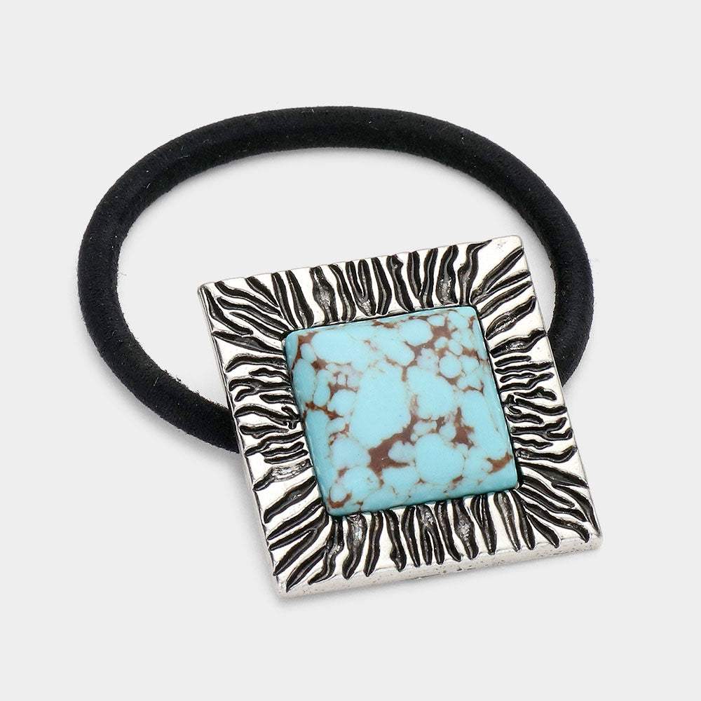 Square Natural Stone Stretch Hairband - Madeline Love - Flyclothing LLC