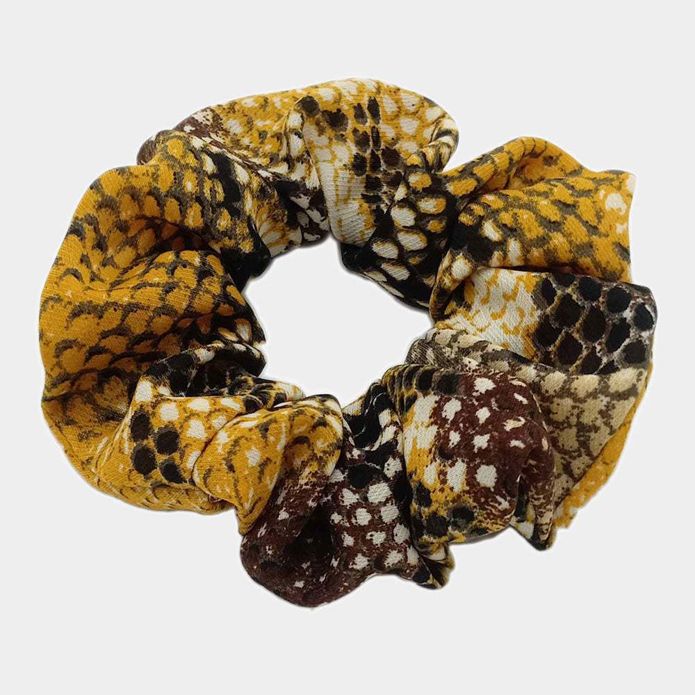 Snake Print Scrunchie Hairband - Madeline Love - Flyclothing LLC