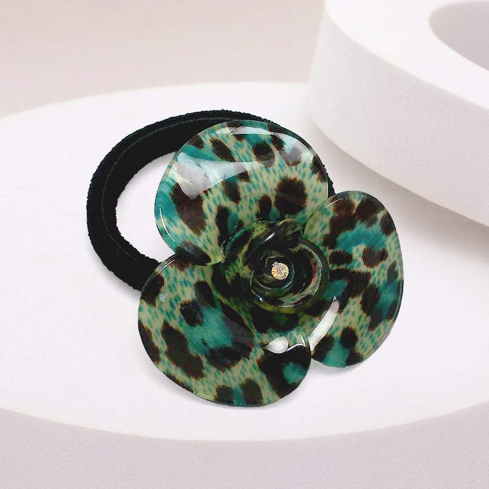 Flower Leopard Print Hair Band - Madeline Love - Flyclothing LLC