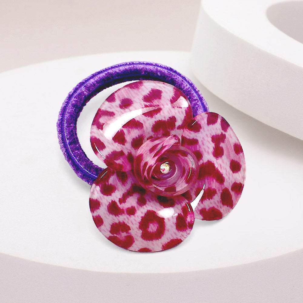 Flower Leopard Print Hair Band - Madeline Love - Flyclothing LLC