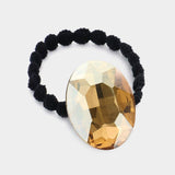 Crystal Oval Accented Stretch Hairband - Madeline Love - Flyclothing LLC