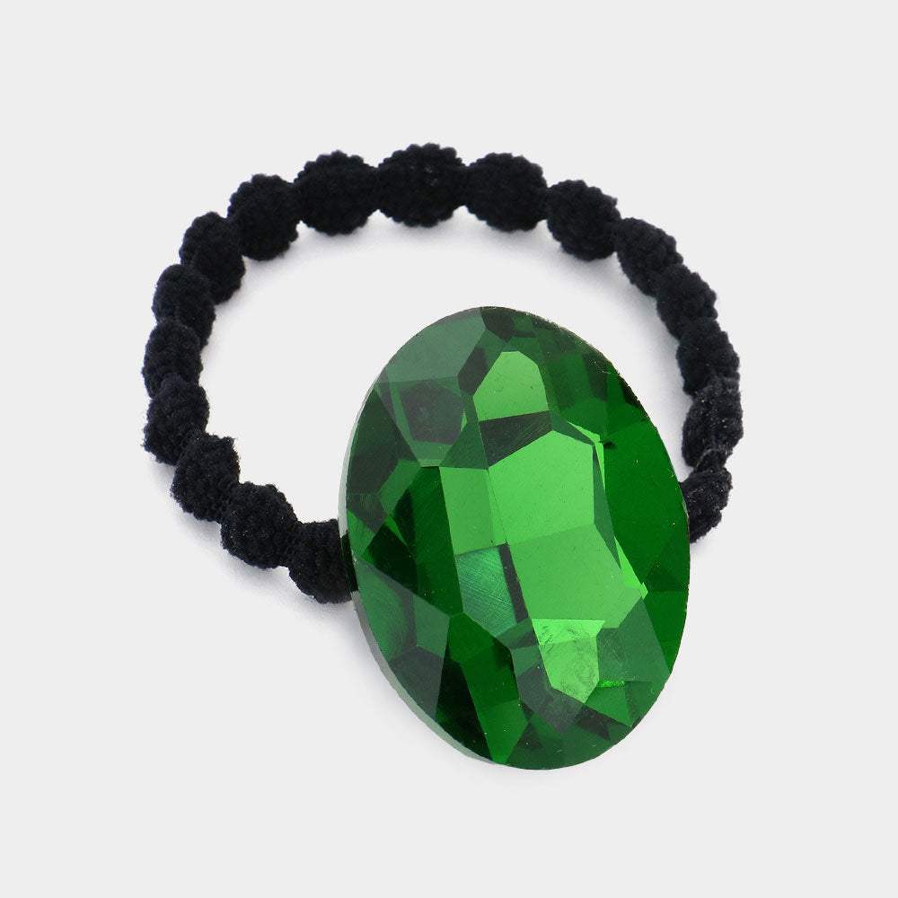 Crystal Oval Accented Stretch Hairband - Madeline Love - Flyclothing LLC