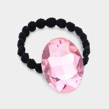 Crystal Oval Accented Stretch Hairband - Madeline Love - Flyclothing LLC