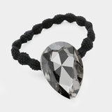 Crystal Teardrop Accented Stretch Hair Band - Madeline Love - Flyclothing LLC