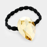 Crystal Teardrop Accented Stretch Hair Band - Madeline Love - Flyclothing LLC