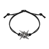Alchemy Rocks Metallica: Ninja Star Waxed Cord Logo Wriststrap - Alchemy Gothic - Flyclothing LLC