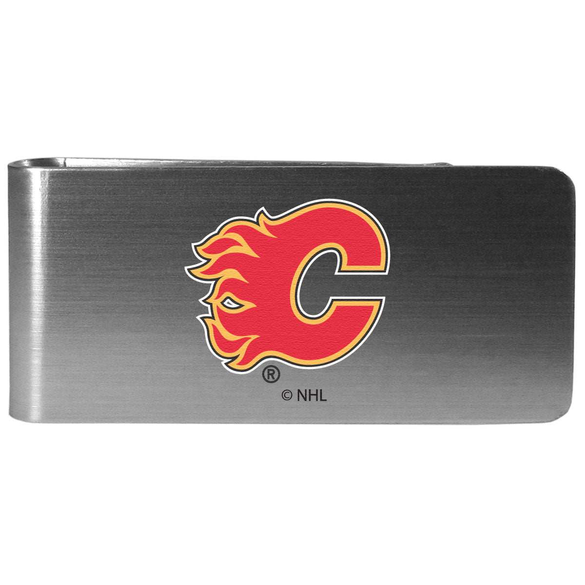 Calgary Flames Steel Money Clip Logo - Calgary Flames - Flyclothing LLC