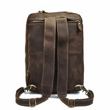 Dublin Leather Backpack Briefcase 2-in-1 - Classy Leather Bags - Flyclothing LLC