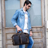 Dublin Leather Backpack Briefcase 2-in-1 - Classy Leather Bags - Flyclothing LLC