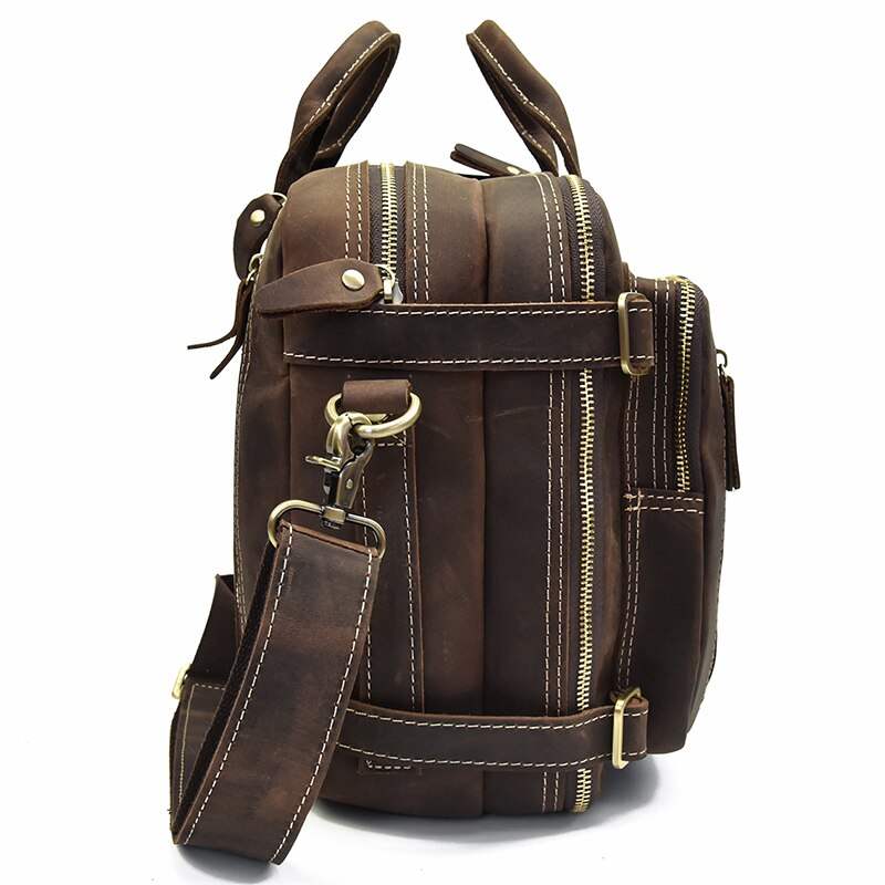Dublin Leather Backpack Briefcase 2-in-1 - Classy Leather Bags - Flyclothing LLC