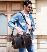 Dublin Leather Backpack Briefcase 2-in-1 - Classy Leather Bags - Flyclothing LLC
