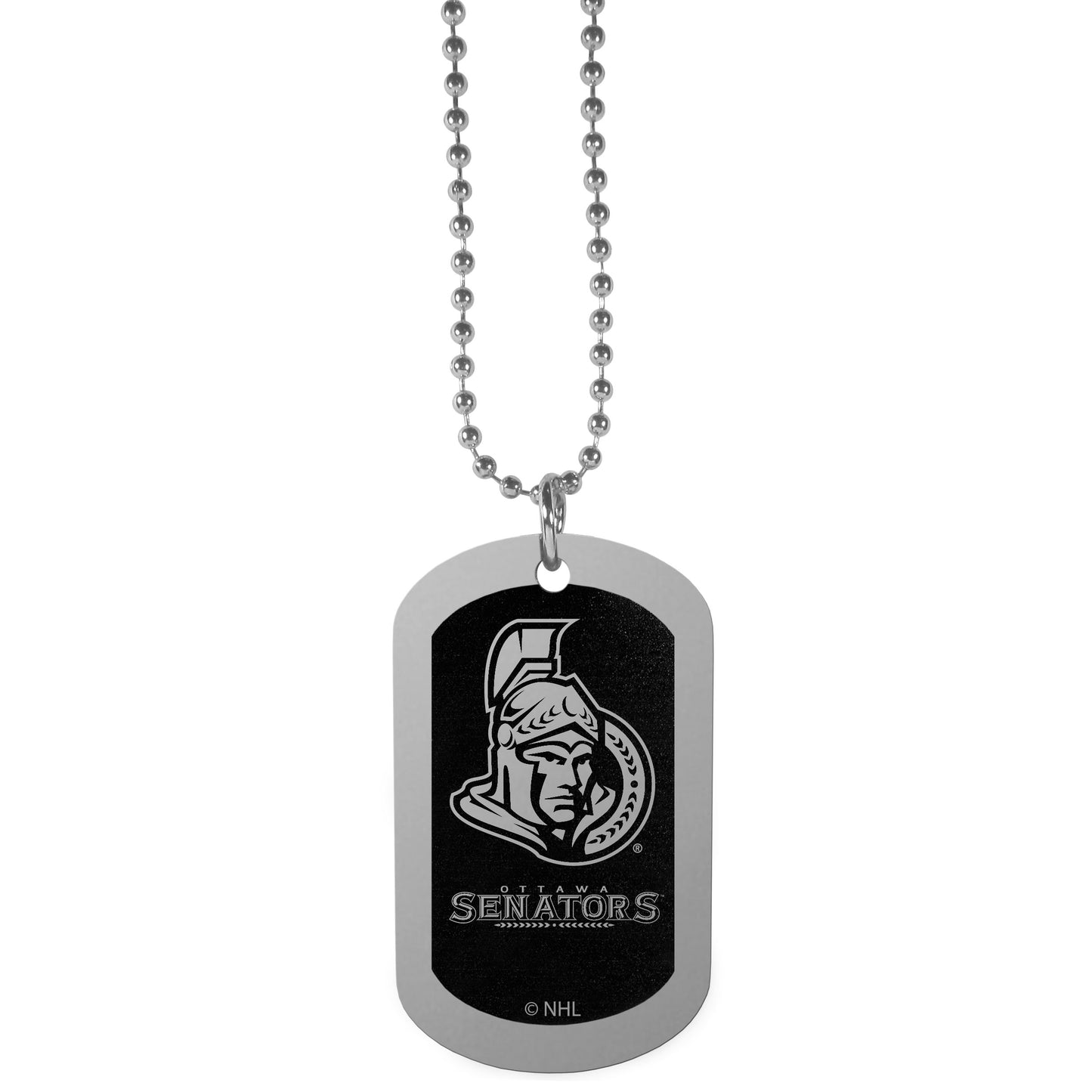 Ottawa Senators® Chrome Tag Necklace