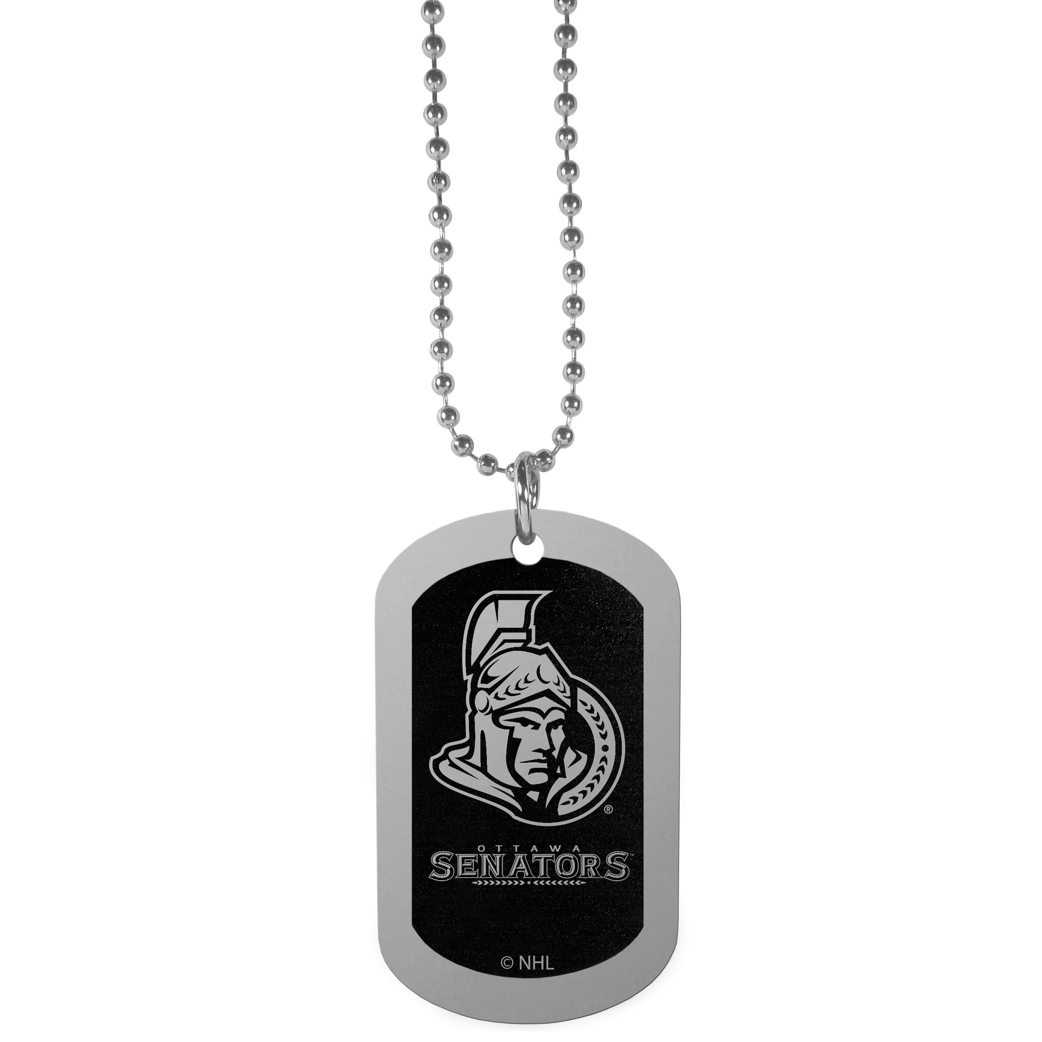 Ottawa Senators® Chrome Tag Necklace