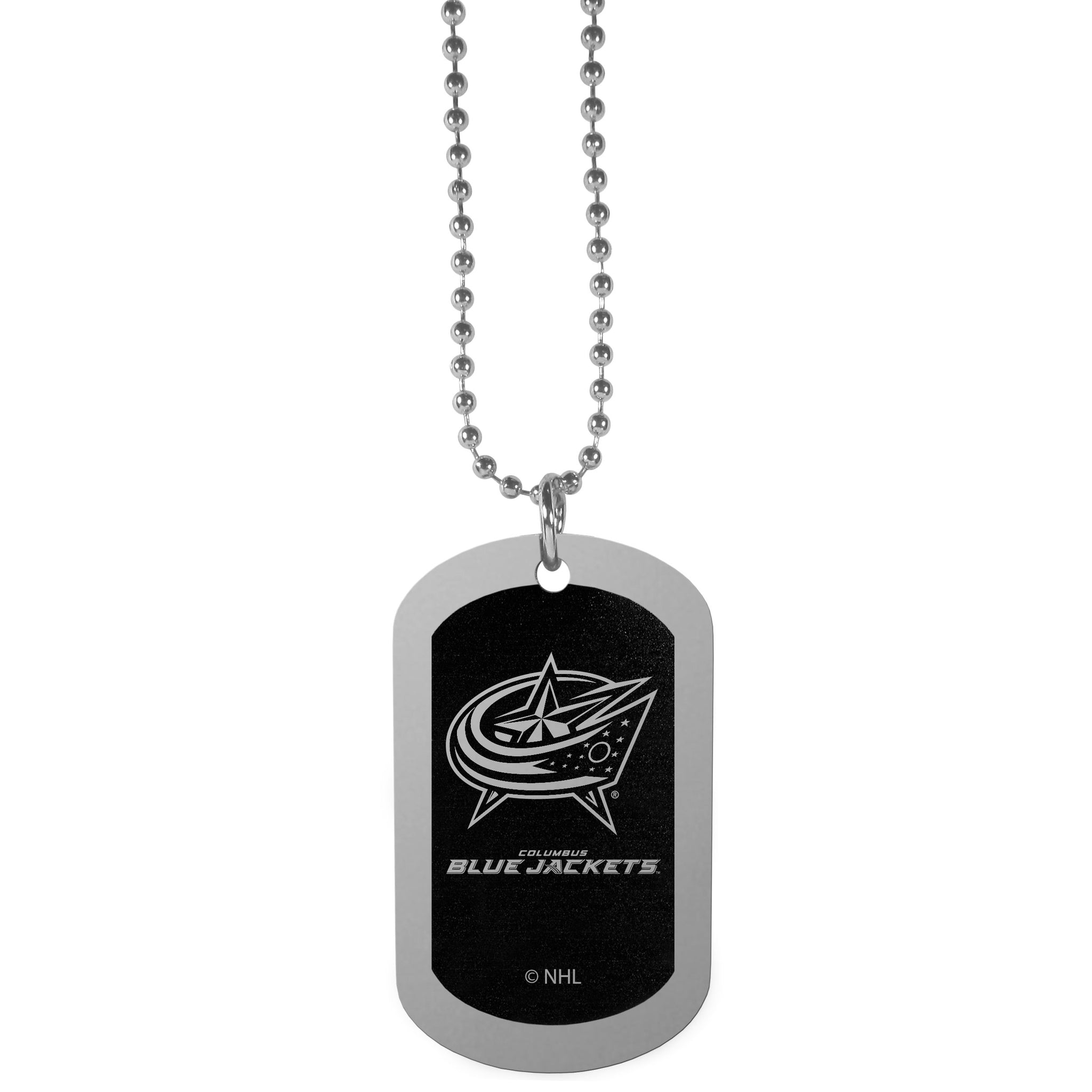 Columbus Blue Jackets® Chrome Tag Necklace