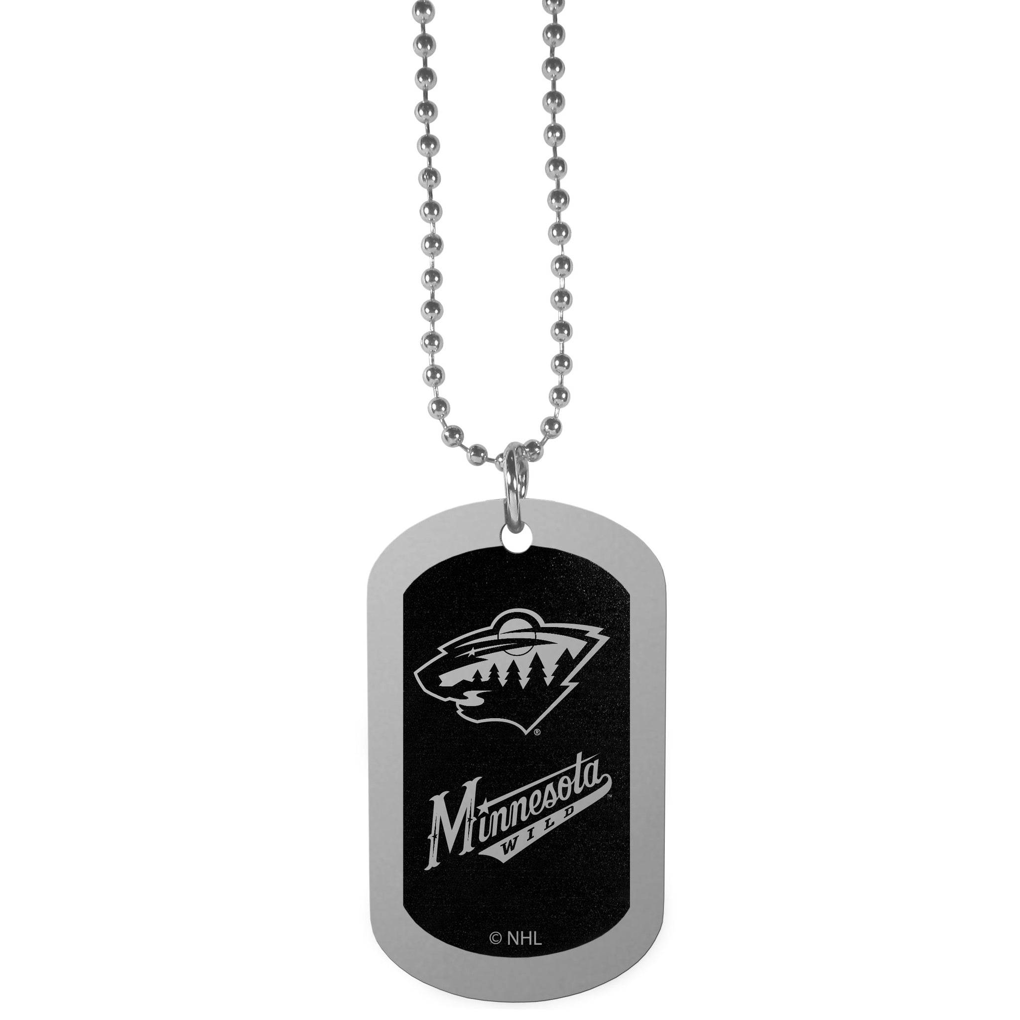 Minnesota Wild® Chrome Tag Necklace
