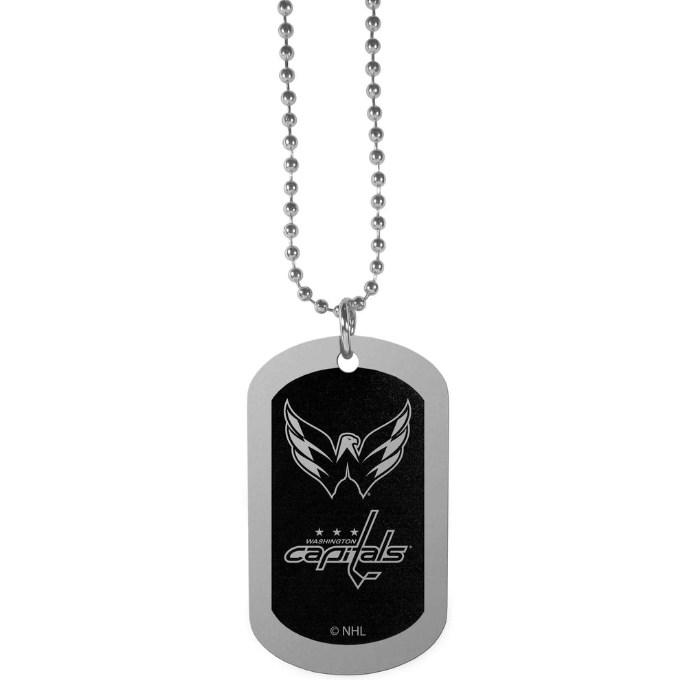 Washington Capitals Chrome Tag Necklace - Washington Capitals - Flyclothing LLC