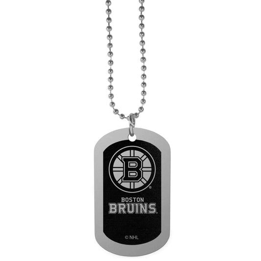 Boston Bruins Chrome Tag Necklace - Boston Bruins - Flyclothing LLC