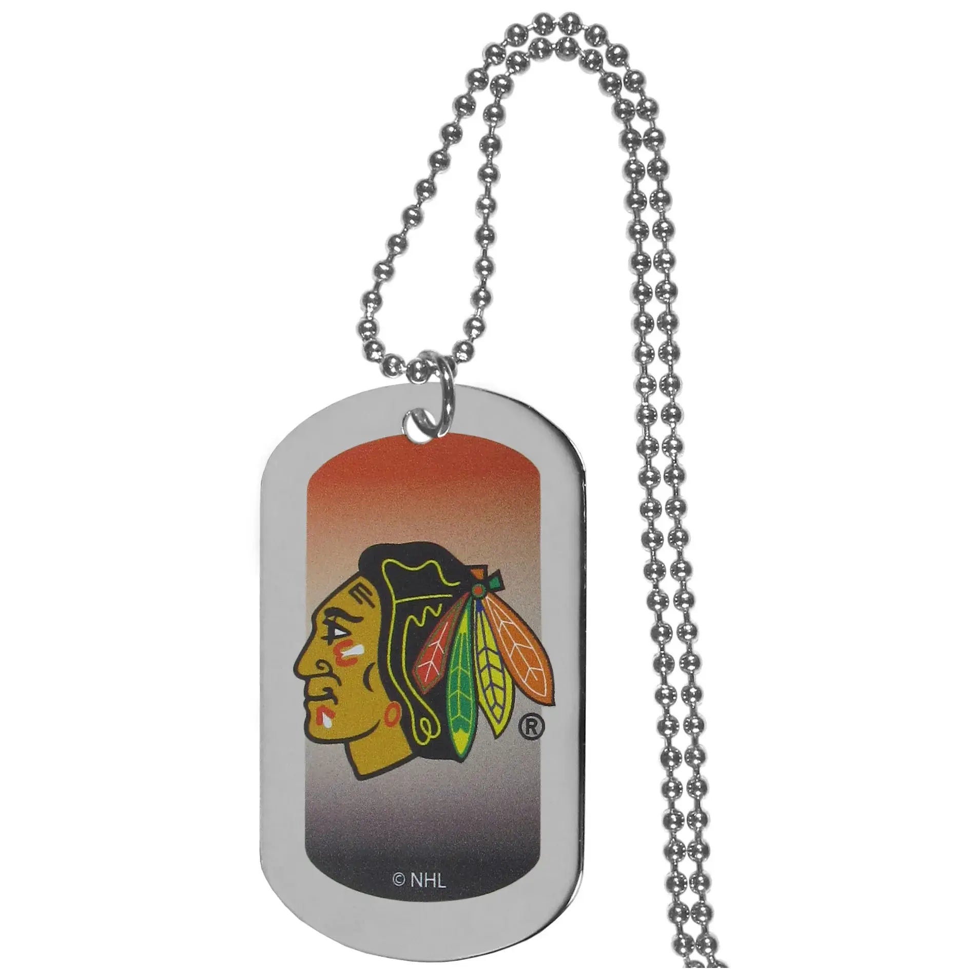 Chicago Blackhawks Team Tag Necklace - Chicago Blackhawks - Flyclothing LLC
